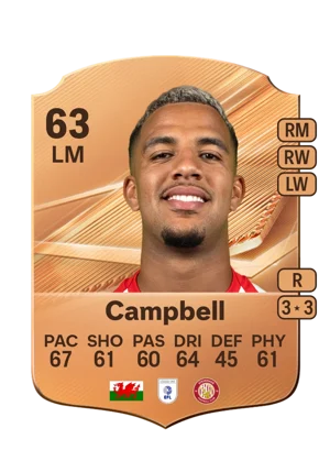 Campbell - 63 - Rare EA FC 27 card