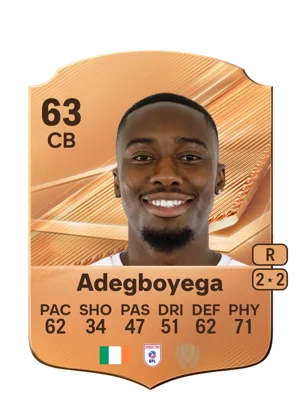 Adegboyega - 63 - Rare EA FC 27 card