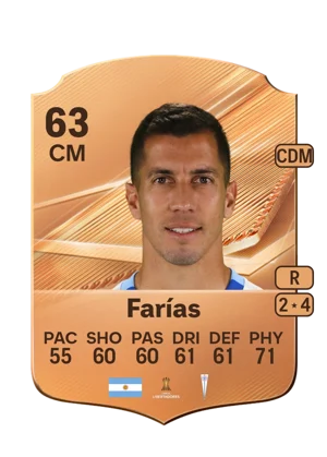 Farías - 63 - Rare EA FC 27 card
