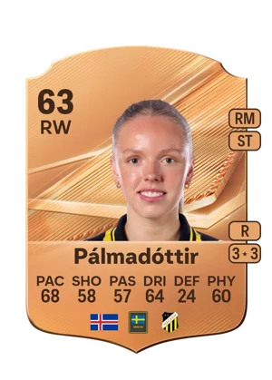 Pálmadóttir - 63 - Rare EA FC 27 card