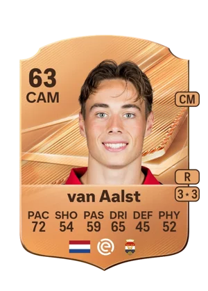 van Aalst - 63 - Rare EA FC 27 card