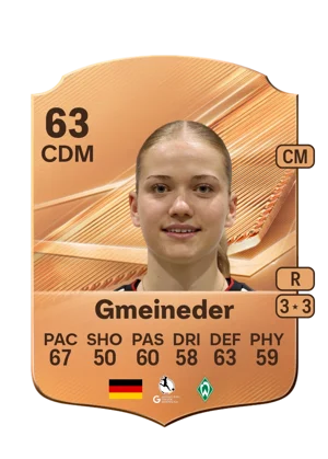 Gmeineder - 63 - Rare EA FC 27 card