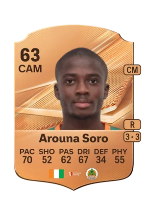 Arouna Soro - 63 - Rare EA FC 27 card