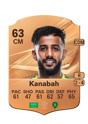 Kanabah - 63 - Rare EA FC 27 card