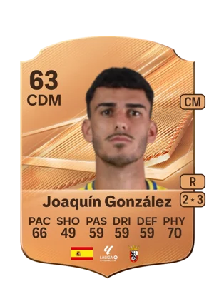 Joaquín González - 63 - Rare EA FC 27 card