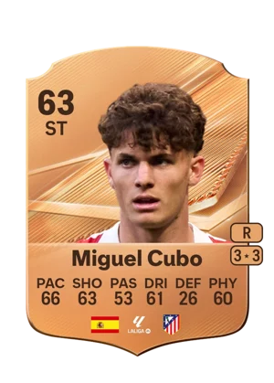 Miguel Cubo - 63 - Rare EA FC 27 card