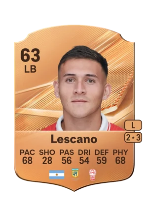 Lescano - 63 - Rare EA FC 27 card
