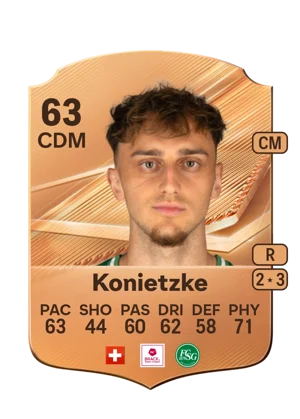 Konietzke - 63 - Rare EA FC 27 card