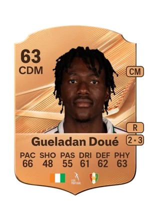 Gueladan Doué - 63 - Rare EA FC 27 card