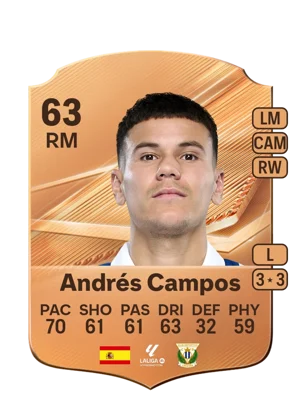 Andrés Campos - 63 - Rare EA FC 27 card