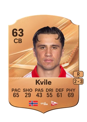 Kvile - 63 - Rare EA FC 27 card