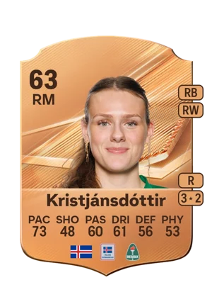 Kristjánsdóttir - 63 - Rare EA FC 27 card
