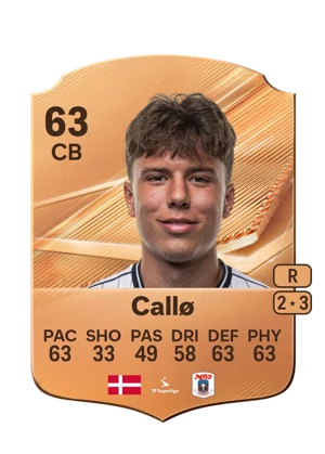Callø - 63 - Rare EA FC 27 card