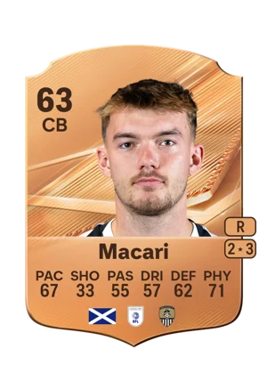 Macari - 63 - Rare EA FC 27 card