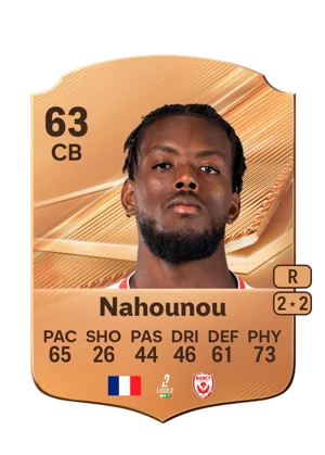 Nahounou - 63 - Rare EA FC 27 card