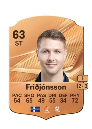 Friðjónsson - 63 - Rare EA FC 27 card