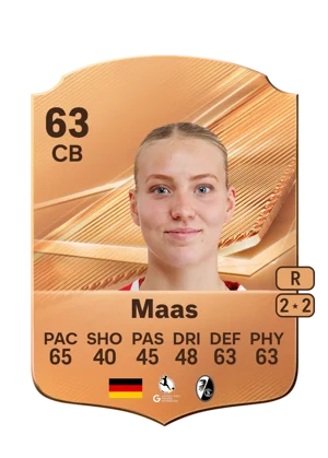 Maas - 63 - Rare EA FC 27 card