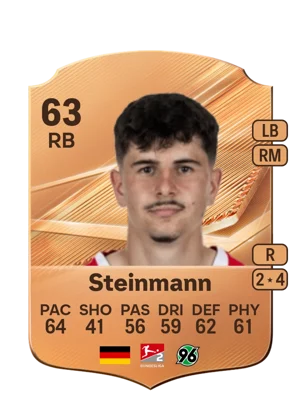 Steinmann - 63 - Rare EA FC 27 card