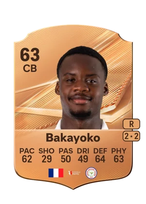 Bakayoko - 63 - Rare EA FC 27 card