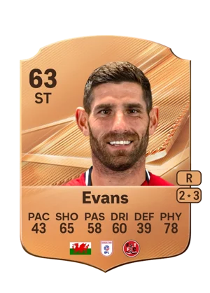 Evans - 63 - Rare EA FC 27 card