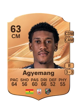 Agyemang - 63 - Rare EA FC 27 card