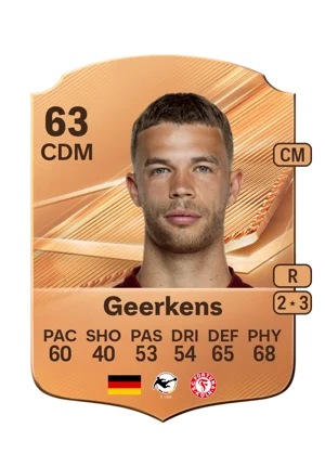 Geerkens - 63 - Rare EA FC 27 card