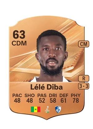Lélé Diba - 63 - Rare EA FC 27 card