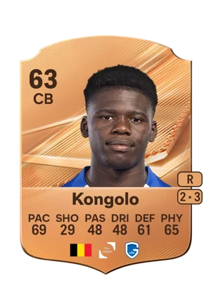 Kongolo - 63 - Rare EA FC 27 card
