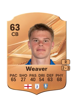 Weaver - 63 - Rare EA FC 27 card