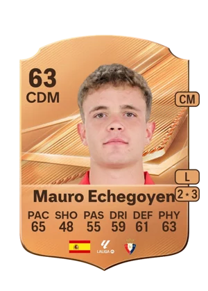 Mauro Echegoyen - 63 - Rare EA FC 27 card