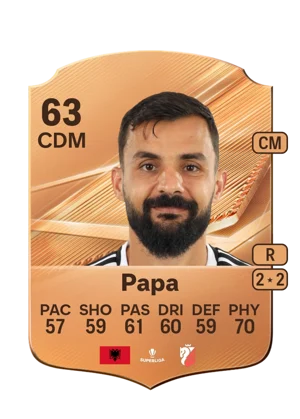 Papa - 63 - Rare EA FC 27 card