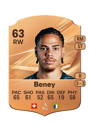 Beney - 63 - Rare EA FC 27 card