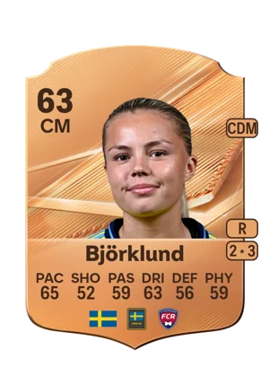 Björklund - 63 - Rare EA FC 27 card