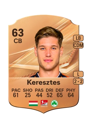 Keresztes - 63 - Rare EA FC 27 card