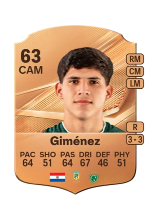 Giménez - 63 - Rare EA FC 27 card
