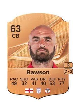 Rawson - 63 - Rare EA FC 27 card