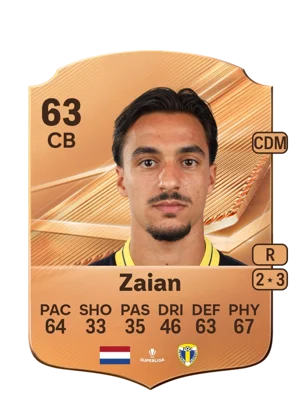 Zaian - 63 - Rare EA FC 27 card