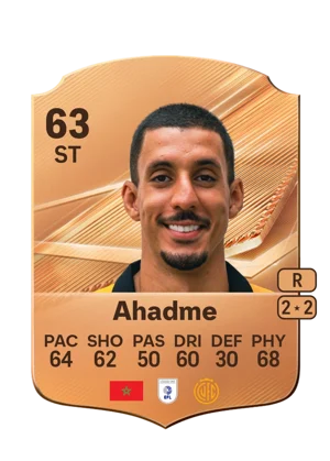 Ahadme - 63 - Rare EA FC 27 card
