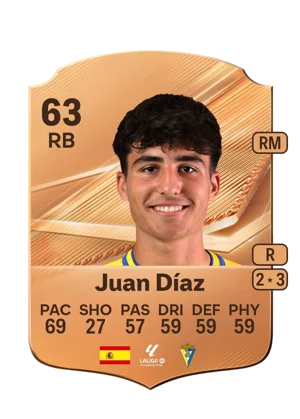 Juan Díaz - 63 - Rare EA FC 27 card