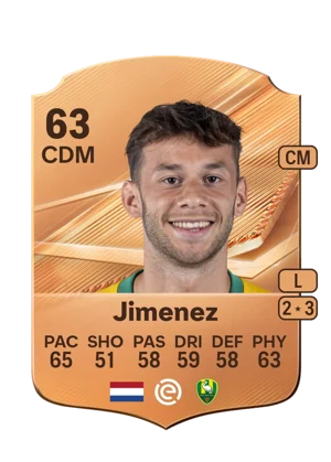 Jimenez - 63 - Rare EA FC 27 card