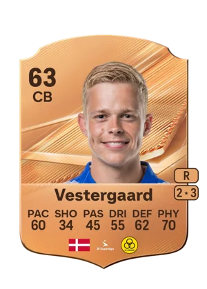 Vestergaard - 63 - Rare EA FC 27 card