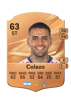 Colazo - 63 - Rare EA FC 27 card