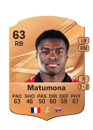 Matumona - 63 - Rare EA FC 27 card