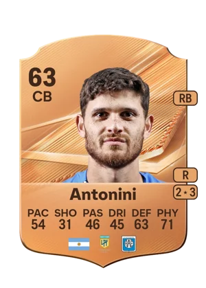 Antonini - 63 - Rare EA FC 27 card
