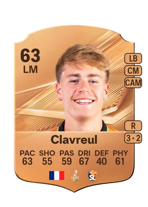 Clavreul - 63 - Rare EA FC 27 card