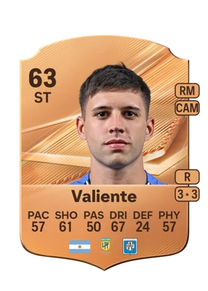 Valiente - 63 - Rare EA FC 27 card