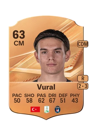 Vural - 63 - Rare EA FC 27 card