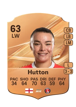 Hutton - 63 - Rare EA FC 27 card
