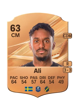 Ali - 63 - Rare EA FC 27 card