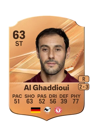 Al Ghaddioui - 63 - Rare EA FC 27 card
